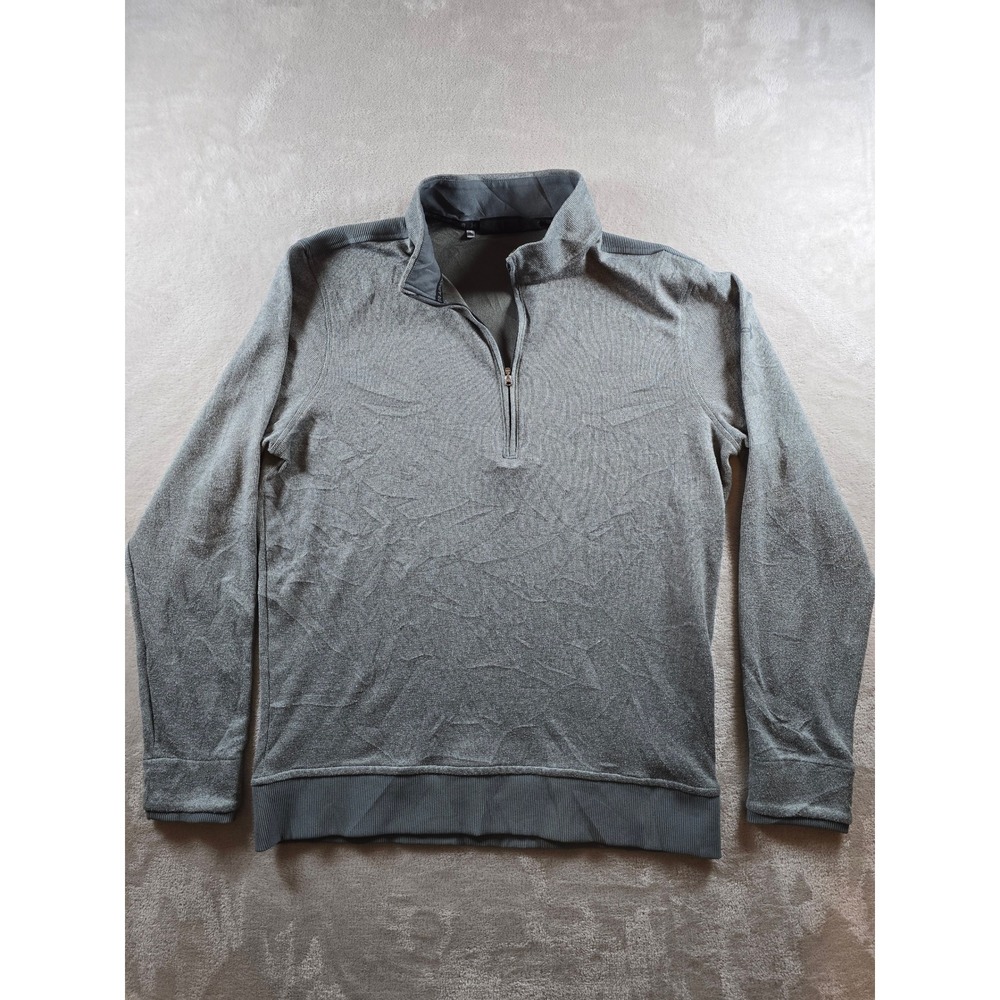 Under Armour Golf Qualifier Quarter‎ Zip Mens L Gray ColdGear Loose UM1297